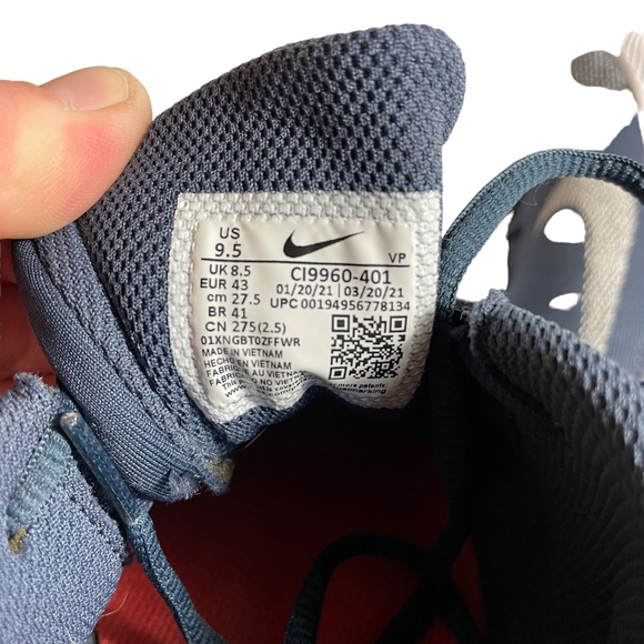 Nike Flex Running Lightweight Fly-knit Athletic Sneaker Shoe Size Mens 9.5 Blue - Picture 11 of 13